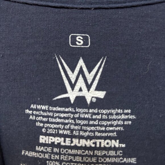 WWE Dwayne The Rock Johnson The Great One Navy T-Shirt Small - Picture 4 of 4